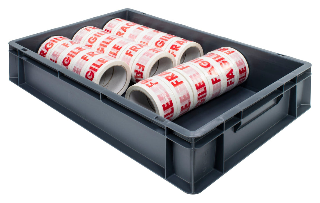 Grey Euro Stacking Containers - Various Sizes, 5L (Pack of 10) 300 x 200 x 120mm, Filstorage