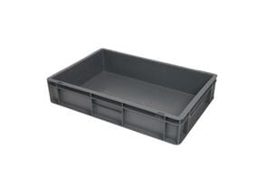Grey Euro Stacking Containers - Various Sizes, 5L (Pack of 10) 300 x 200 x 120mm, Filstorage