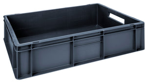 Grey Euro Stacking Containers - Various Sizes, 5L (Pack of 10) 300 x 200 x 120mm, Filstorage