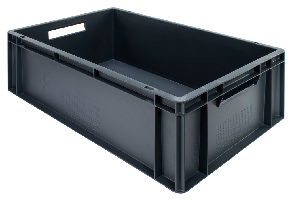 Grey Euro Stacking Containers - Various Sizes, 5L (Pack of 10) 300 x 200 x 120mm, Filstorage