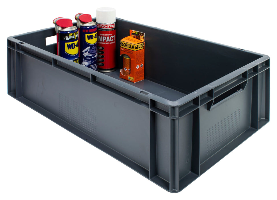 Grey Euro Stacking Containers - Filstorage