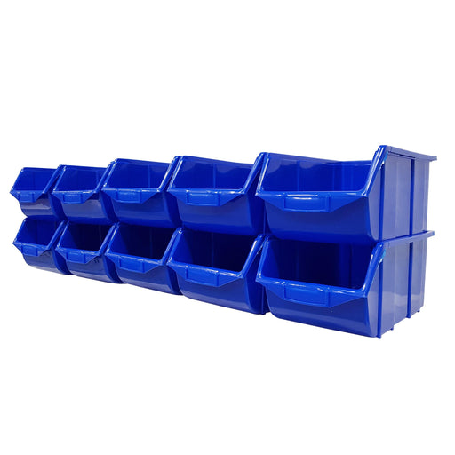 Pack of 10 x Stackable Storage Parts Bins (114) - Filstorage