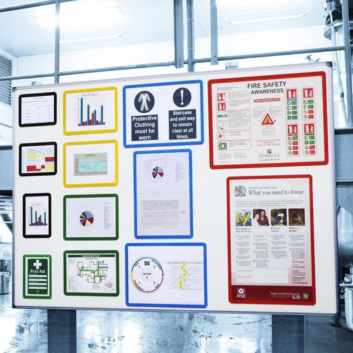 Magnetic Document Frame - Pack 10 (Various Sizes), A5 - Red, Filstorage