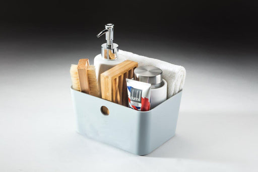 Type 1 Small Plastic Storage Box Organiser Container (pack of 5) 1.7L, Brilliant White, Filstorage