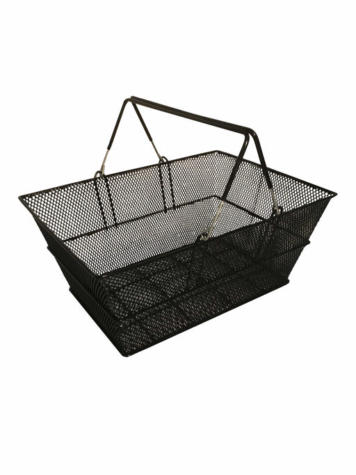 Luxury Black Wire Shopping Basket, Luxury Black Mesh Shopping Basket / 1, Filstorage