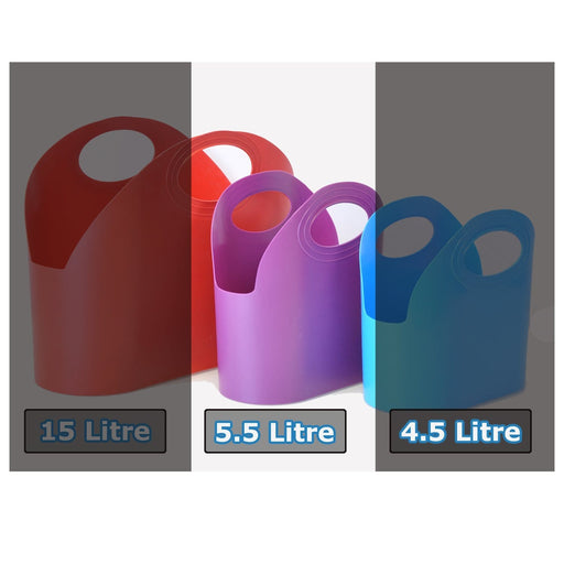 J-Bag Shopping Basket 5.5 Litre - Pack of 10, Jbag Black x 10, Filstorage
