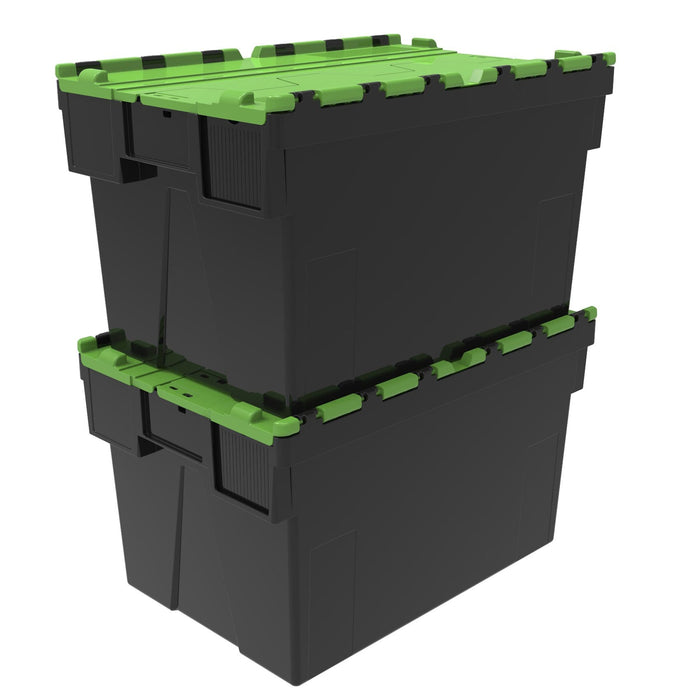 Loadhog Heavy Duty Plastic Storage Container with lid 65 L (Four Colours), Blue / 1, Filstorage