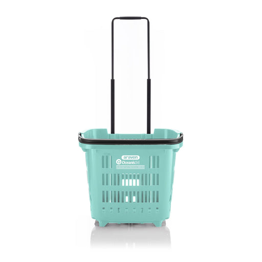 OCEANIS Plastic Shopping Trolley Basket 34L (recycled ocean plastic), 34L Oceanis, Filstorage
