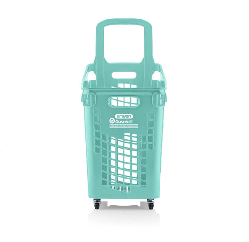 OCEANIS Plastic Shopping Trolley Basket 65L - Filstorage