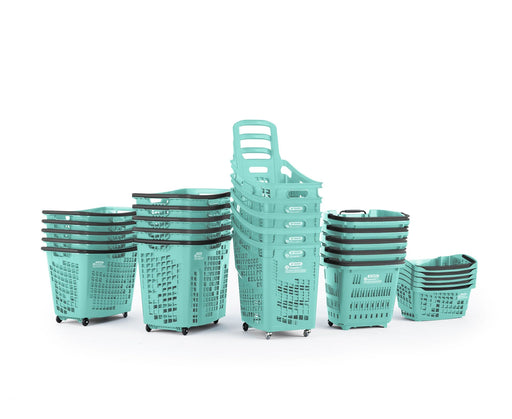 OCEANIS Plastic Shopping Trolley Basket 34L (recycled ocean plastic), 34L Oceanis, Filstorage