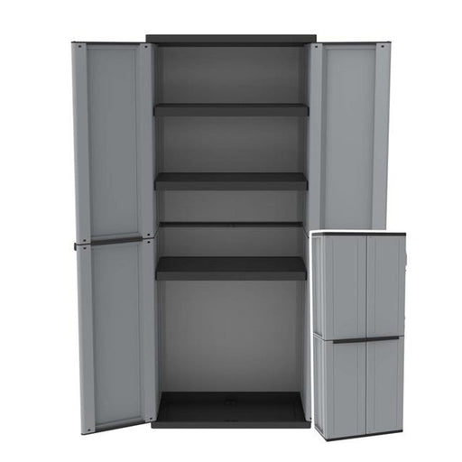 Recycled Plastic Garden / Garage Cupboard TDJL268 1635mm H, TDJL268, Filstorage