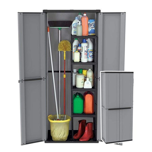 Recycled Plastic Garden / Garage Cupboard TDJL368 1635mm H, TDJL368, Filstorage