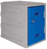 Bundle Offer: 28 x LK1 Plastic Locker 450mm H, 450mm High / Blue / Key Operated Lock, Filstorage