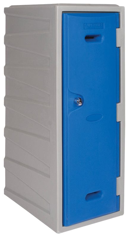 LK3 Plastic Locker 900mm H, 900mm High / Blue / Key Operated Lock, Filstorage