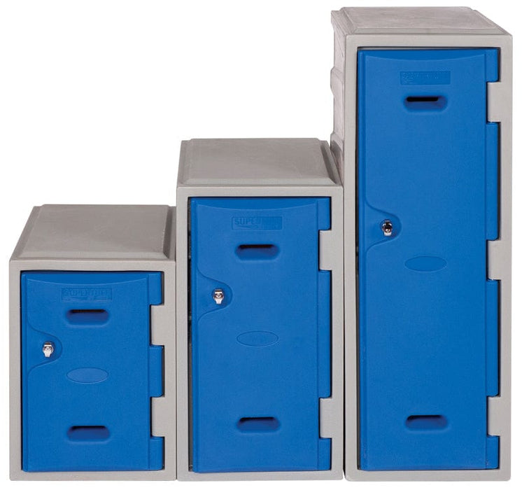 Bundle Offer: 21 x LK2 Plastic Locker 600mm H, 600mm High / Blue / Key Operated Lock, Filstorage