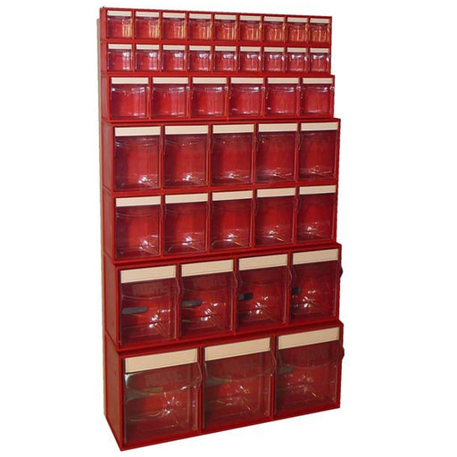 Complete Van Storage Tilt Bin Kit (41 compartments) - Filstorage