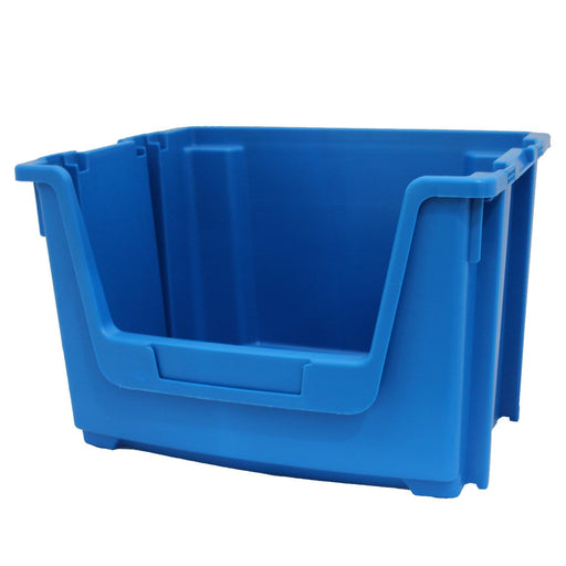 Blue Large Open Front Stacking Storage Pick Bin Containers - Filstorage