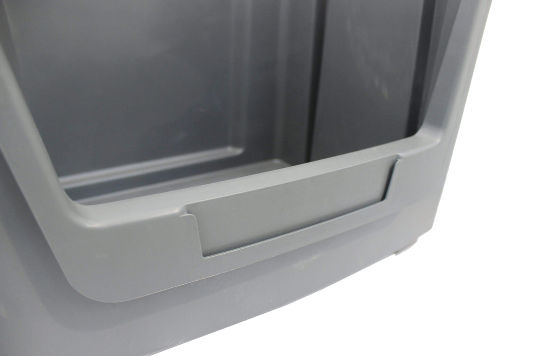 Grey Large Open Front Stacking Storage Pick Bin Containers 50L, Default Title, Filstorage