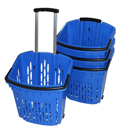 Large Trolley Basket (38L), B38/B Blue Trolley Basket, Filstorage