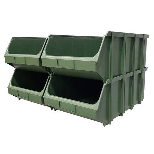 Pack of 4 x Interconnecting Union Storage Bin F - Filstorage