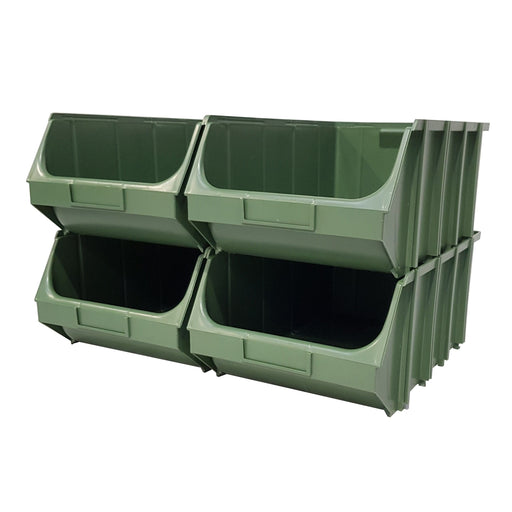 Pack of 4 x Interconnecting Union Storage Bin F - Filstorage