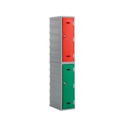 Bundle Offer: 14 x LK3 Plastic Locker 900mm H, 900mm High / Blue / Key Operated Lock, Filstorage