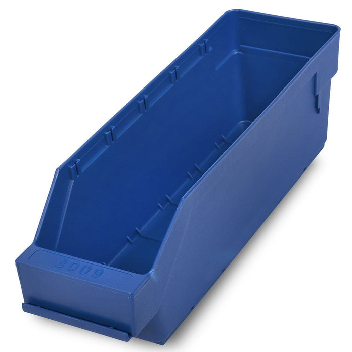 Stemo Open Front Plastic Parts Shelf Bins 300mm Long Range, 90mm / 1 Bin, Filstorage