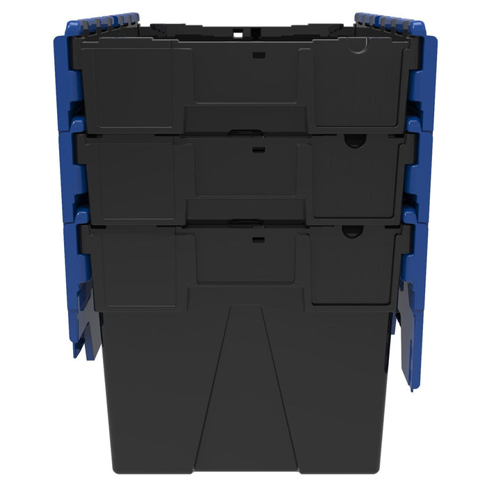 Loadhog Heavy Duty Plastic Storage Container with lid 65 L (Four Colours), Blue / 1, Filstorage