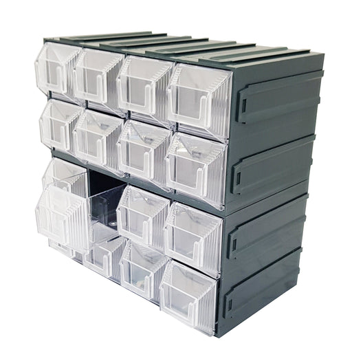 Vision Storage Block 12TR - 16 Drawer Compartment Organiser - Filstorage