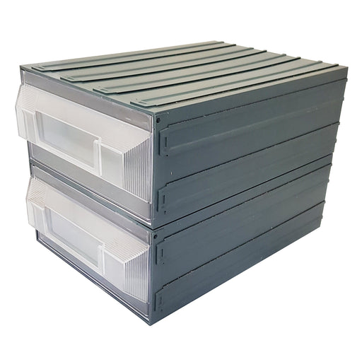 Vision Storage Block 19TR - 2 Drawer Compartment Organiser - Filstorage