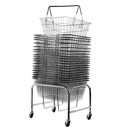Bundle! 20 Wire Shopping Baskets - Filstorage Black