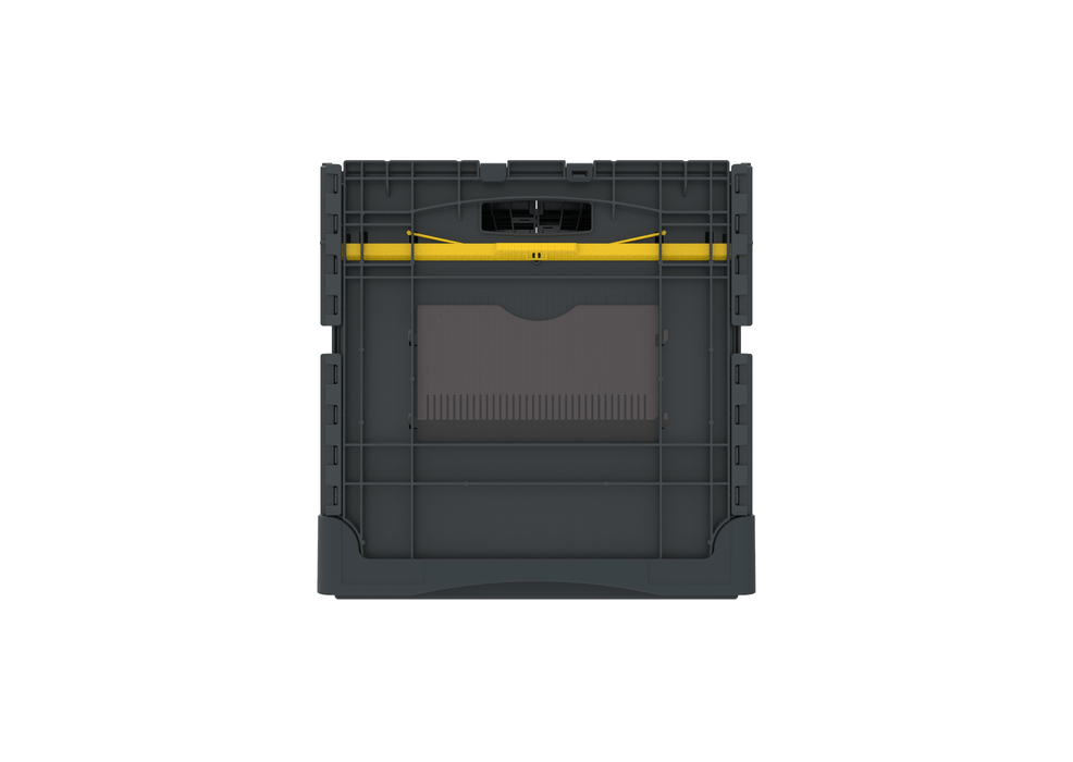 Collapsible Loadhog Heavy Duty Plastic Storage Container with lid, 400mm high, Filstorage