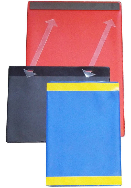 Colour Adhesive Pocket - Pack 10, A5 - Red - Horizontal, Filstorage
