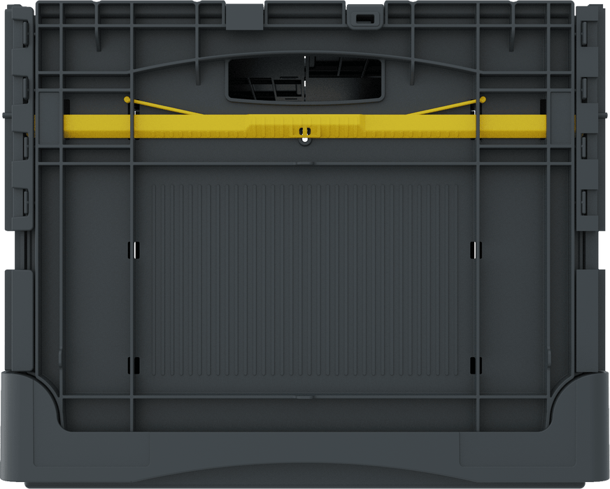 Collapsible Loadhog Heavy Duty Plastic Storage Container with lid, 400mm high, Filstorage