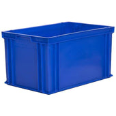 OFFER! Solid Stacking Euro Container 65L (600x400x325mm) CONT202A, Blue, Filstorage