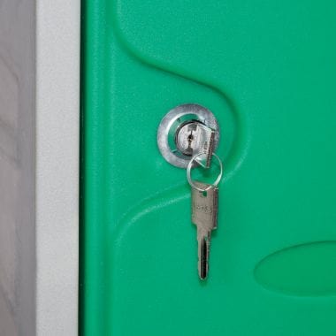 Bundle Offer: 21 x LK2 Plastic Locker 600mm H, 600mm High / Blue / Key Operated Lock, Filstorage