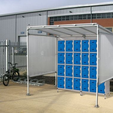 Bundle Offer: 21 x LK2 Plastic Locker 600mm H, 600mm High / Blue / Key Operated Lock, Filstorage