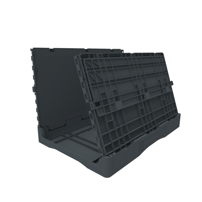 Collapsible Loadhog Heavy Duty Plastic Storage Container with lid