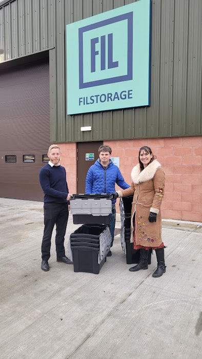 Filstorage help local charity SHaKE with donation of Storage Boxes