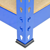 Blue Metal Shelving Unit Feet