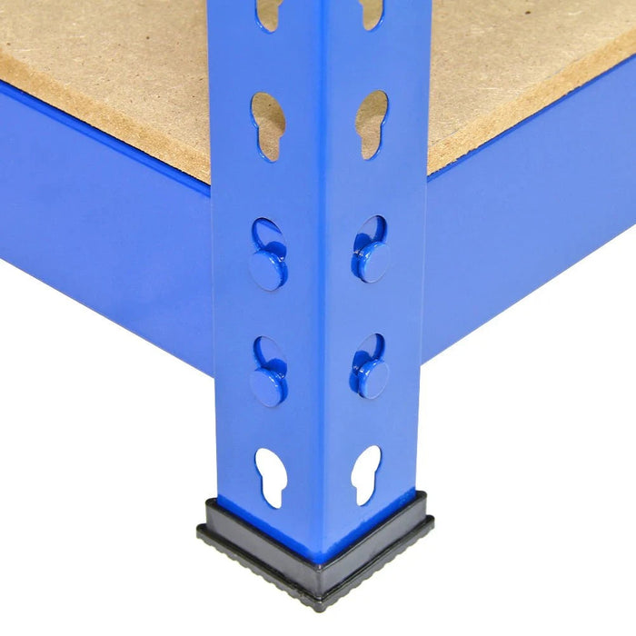 Blue Metal Shelving Unit Feet