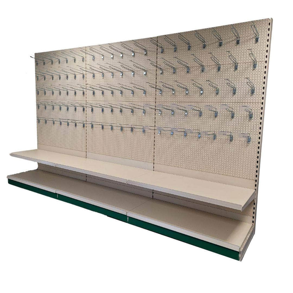 Shop Shelving 2.2m high with perforated panels