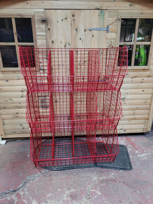 Clearance bundle: C2DS XL Wire Storage Baskets Red (5 baskets/15 dividers)