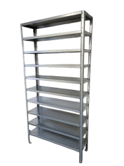 Steel Shelf Unit with 10 shelves (W1000 x D300 x H2000)