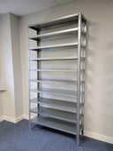 Steel Shelving Unit with 10 shelves