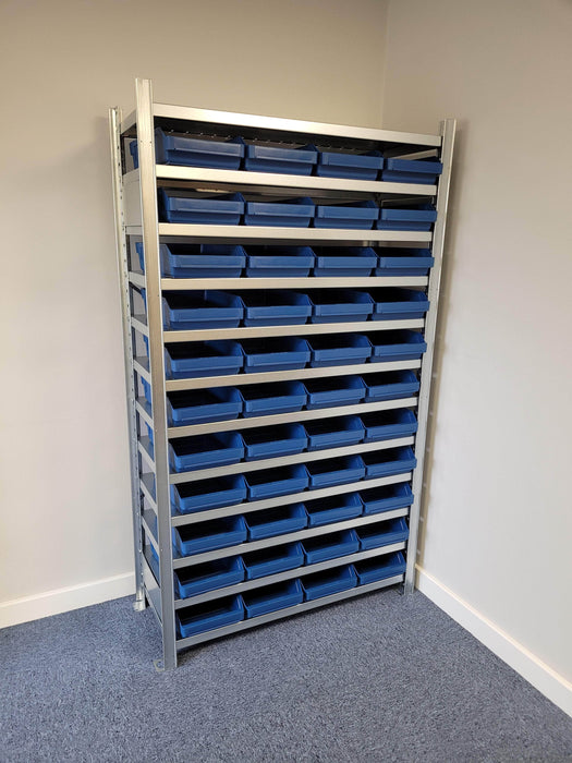 Stemo Shelf Bin Unit Complete Bundle with Bins