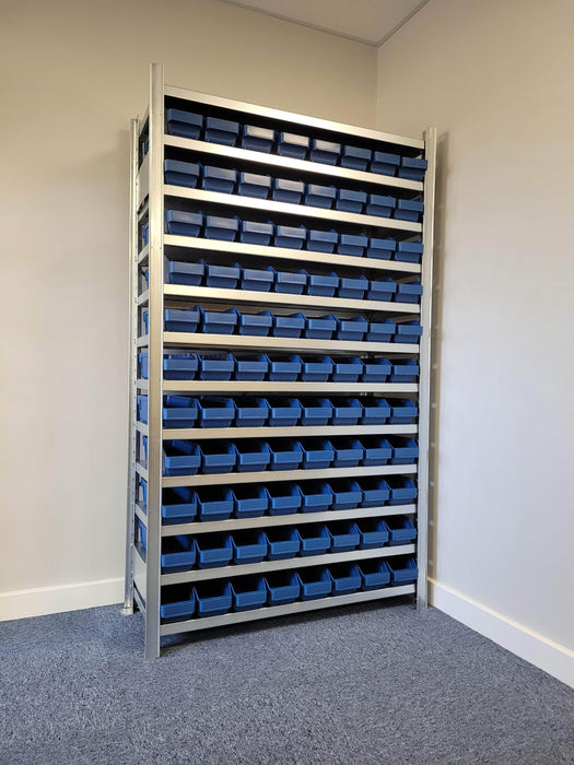 Stemo Shelf Bin Unit Complete Bundle with Bins