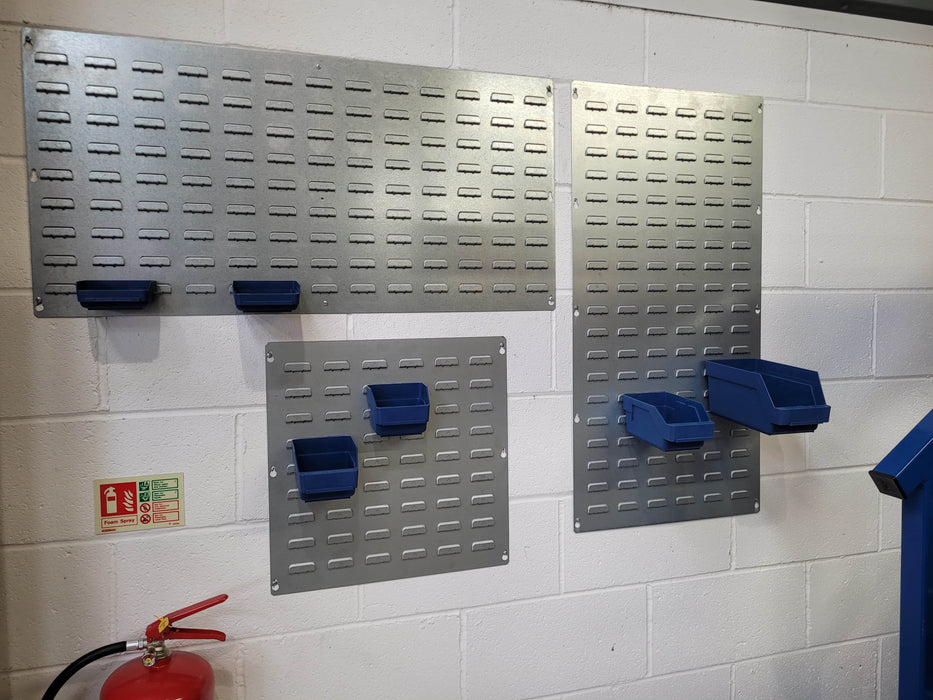 Selection of louvre backpanels with bins