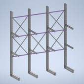 Heavy-Duty Galvanised Cantilever Racking