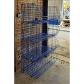 CLEARANCE: Used Wire Storage C2DS Filplastic Baskets + dividers (Bundle of 12 & 24 dividers)